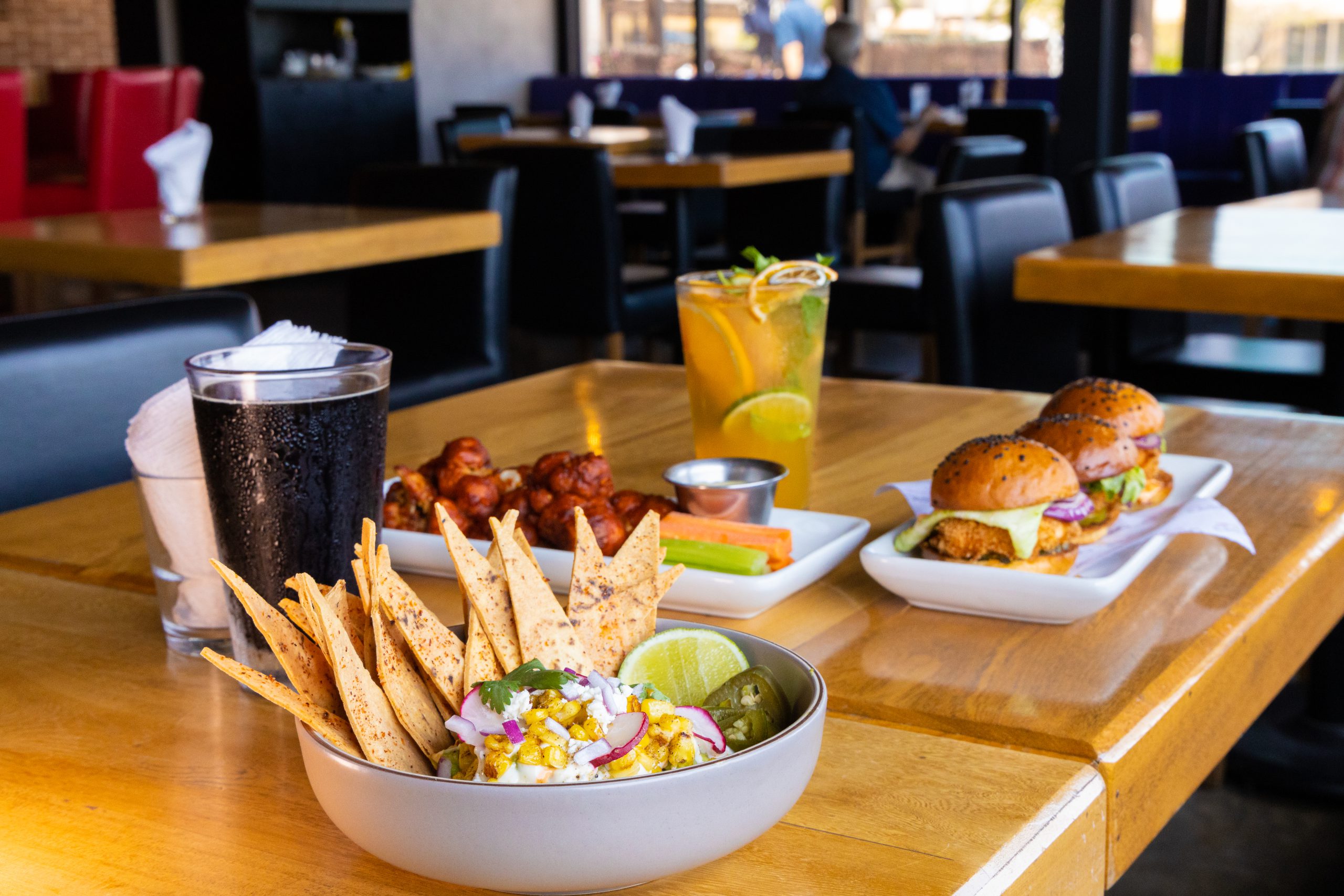 DistrictMX dining room and sports-bar atmosphere